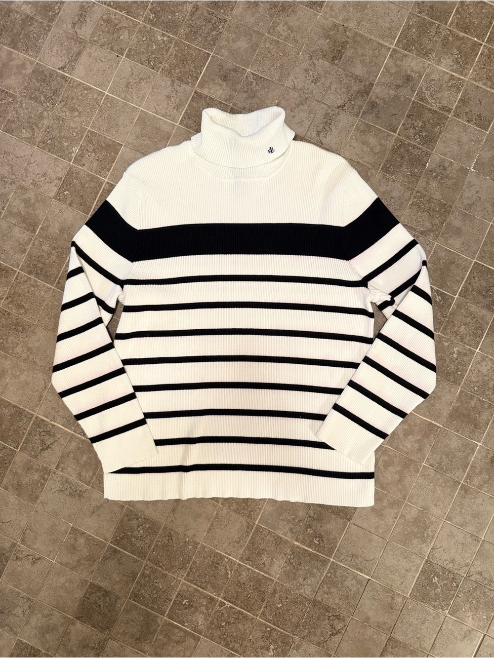 Lauren Ralph Lauren - Striped Turtleneck Sweater - Picture 3 of 10
